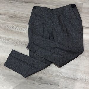 Uniqlo grey smart pants herringbone size L ankle length, elactic waist